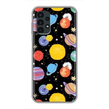 Космические Чехлы для Самсунг А13 (4G) (VPrint) (Рисованные планеты)
