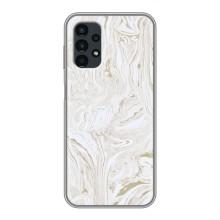 Мраморный чехол на Samsung Galaxy A13 (4G) (VPrint) (Белый мрамор)