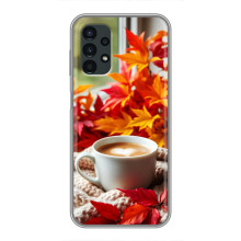 Чехол с уникальным дизайном «Осень с кофе» для Samsung Galaxy A13 (4G)
