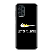 Силиконовый Чехол на Samsung Galaxy A13 (4G) с картинкой Nike (Later)