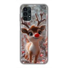 Яркий чехол для Samsung Galaxy A13 (4G) с Зимними Оленятами