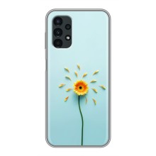 Чехлы с Цветами для Samsung Galaxy A13 (5G) (VPrint) (Желтый цветок)