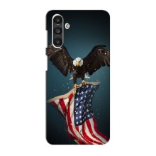 Чехол Флаг USA для Samsung Galaxy A13 (5G) – Орел и флаг