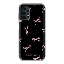 Чехол с бантиками на Самсунг А13 (5G) (Банты на черном)