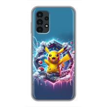 Чехол с Пикачу на Samsung Galaxy A13 (5G) (Лого Пикачу)