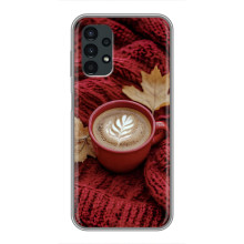 Чехол с уникальным дизайном «Осень с кофе» для Samsung Galaxy A13 (5G) – Кофе на пледе