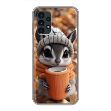Печатный чехол «Зверята с кофе» для Samsung Galaxy A13 (5G)