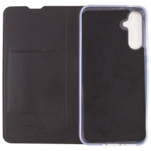 Кожаный чехол книжка GETMAN Elegant (PU) для Samsung Galaxy A14 4G/5G – Черный