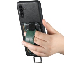 Кожаный чехол Wallet case and straps для Samsung Galaxy A14 4G/5G – Черный