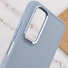 TPU чехол Bonbon Metal Style для Samsung Galaxy A14 4G/5G – Голубой