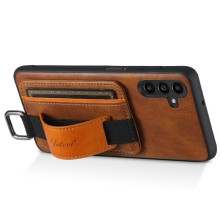 Шкіряний чохол Wallet case and straps для Samsung Galaxy A14 4G/5G – Коричневий