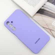 Чохол Silicone Cover Lakshmi Full Camera (AAA) with Logo для Samsung Galaxy A14 4G/5G – Бузковий