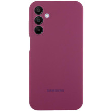 Чохол Silicone Cover Lakshmi Full Camera (AAA) with Logo для Samsung Galaxy A14 4G/5G – Бордовий