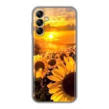 Чехол с Цветами для Samsung Galaxy A14 5G (поле подсолнухов)