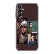 Чехол для Samsung Galaxy A14 5G (AlphaPrint - с принтом Зеленского) – Президент