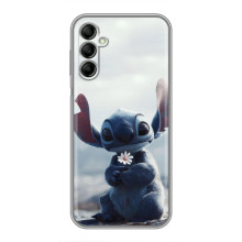 Чохол з малюнком Стіч для Samsung Galaxy A14 5G – Стіч з квіткою