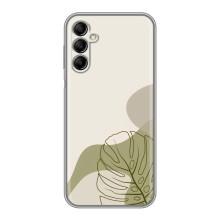 Силиконовый чехол с принтом в цветах на Samsung Galaxy A14 5G – Монстера зелёная