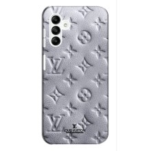 Текстурный Чехол Louis Vuitton для Самсунг Гелекси А14 (5G) (Белый ЛВ)