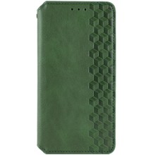 Шкіряний чохол книжка GETMAN Cubic (PU) для Samsung Galaxy A15 4G/5G – Зелений