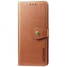 Шкіряний чохол книжка GETMAN Gallant (PU) для Samsung Galaxy A15 4G/5G / M15 5G (Коричневий)