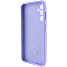 Чохол Silicone Cover Lakshmi Full Camera (AAA) with Logo для Samsung Galaxy A15 4G/5G / M15 5G – Бузковий