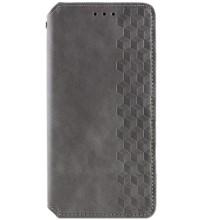 Кожаный чехол-книжка GETMAN Cubic (PU) для Samsung Galaxy A15 4G/5G / M15 5G – Серый