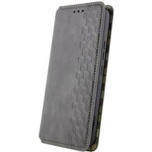 Кожаный чехол-книжка GETMAN Cubic (PU) для Samsung Galaxy A15 4G/5G / M15 5G – Серый