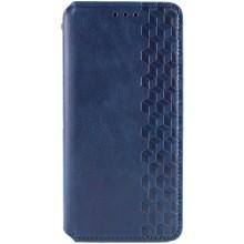Кожаный чехол-книжка GETMAN Cubic (PU) для Samsung Galaxy A15 4G/5G / M15 5G – Синий