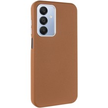 Кожаный чехол Leather Case Metal Buttons для Samsung Galaxy A15 4G/5G / M15 5G – Коричневый