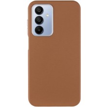 Кожаный чехол Leather Case Metal Buttons для Samsung Galaxy A15 4G/5G / M15 5G – Коричневый