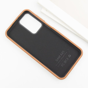 Шкіряний чохол Leather Case Metal Buttons для Samsung Galaxy A15 4G/5G / M15 5G – Brown