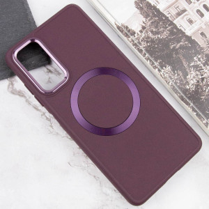 TPU чехол Bonbon Metal Style with Magnetic Fit для Samsung Galaxy A15 4G/5G / M15 5G – Бордовый