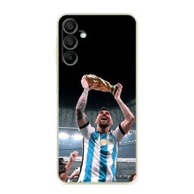 Чехлы Лео Месси Аргентина для Samsung Galaxy A15 (A155) (Счастливый Месси)