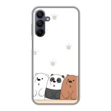 Чехлы с изображением разных животных для Samsung Galaxy A15 (A155) (Удивленные медвеженки)