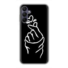 Чехлы (Знак сердечка) на Samsung Galaxy A15 (A155) – Сердце на черном
