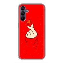 Чехлы (Знак сердечка) на Samsung Galaxy A15 (A155) – Сердце на красном