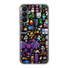 Чехол майнкрафт для Samsung Galaxy A15 (A155) – Все персонажи