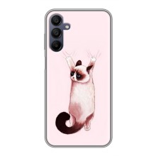 Чехол на Самсунг Гелекси А15 с Котами (VPrint) (Котик падает)