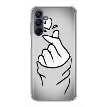 Чохол з принтом для Samsung Galaxy A15 (A155) (AlphaPrint - Знак сердечка) – Значок Love
