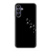 Чехол с картинками на черном фоне для Samsung Galaxy A15 (A155) – Ноты