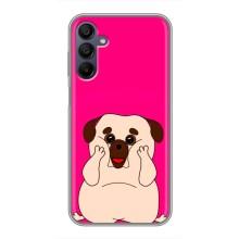 Чехол (ТПУ) Милые собачки для Samsung Galaxy A15 (A155) (Веселый Мопсик)