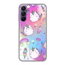Чохол Unicorn на Samsung Galaxy A15 (A155) – Веселка і Єдинорог