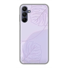 Чохол квітковий дизайн для Samsung Galaxy A15 (A155) – Монстера фіолетова