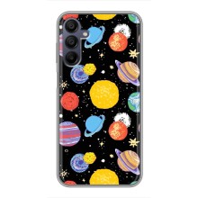 Космические Чехлы для Самсунг Гелекси А15 (VPrint) (Рисованные планеты)