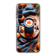 Чехол с уникальным дизайном «Осень с кофе» для Samsung Galaxy A15 (A155) – Кофе и тыквы