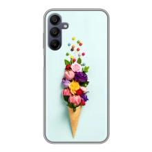 Чохли з тематикою "КВІТИ" на Samsung Galaxy A15 (A155) (Квітка-морозиво)