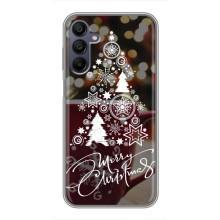 Рождественские Чехлы для Samsung Galaxy A15 (A155) (VPrint) (Елочка узорная)