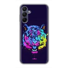 Силиконовый бампер с картинкой животных для Samsung Galaxy A15 (A155) (Тигр-Арт)