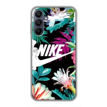 Силиконовый Чехол на Samsung Galaxy A15 (A155) с картинкой Nike (Цветочный Nike)