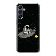 Силіконовый Чохол з принтом "Космонавти" на Samsung Galaxy A15 (A155) – Космонавт на рибалці